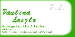 paulina laszlo business card