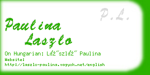 paulina laszlo business card